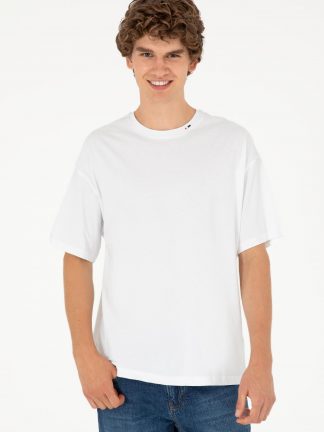 تی شرت مردانه سفید یو اس پولو