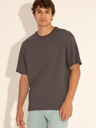 تی شرت مردانه خاکستری تیره یو اس پولو