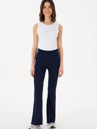 شلوار راحتی زنانه سرمه ای یو اس پولو