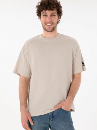 تی شرت مردانه طوسی یو اس پولو