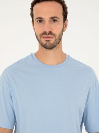 تی شرت مردانه آبی روشن یو اس پولو