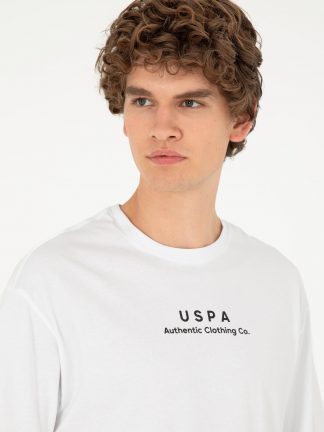 تی شرت مردانه سفید یو اس پولو