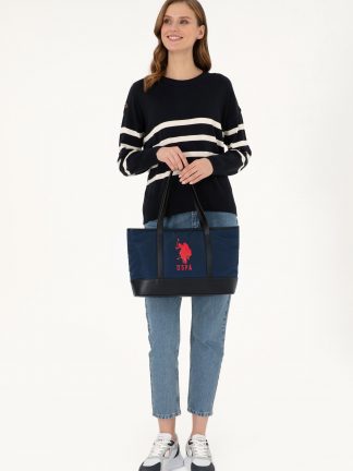 کیف زنانه سرمه ای یو اس پولو