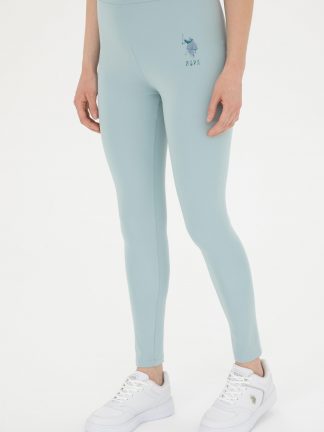 شلوار راحتی زنانه آبی فیروزه ای یو اس پولو