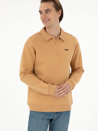 پولوشرت مردانه شتری یو اس پولو