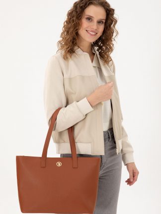 کیف زنانه قهوه ای یو اس پولو