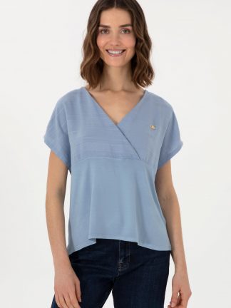 تیشرت زنانه آبی یو اس پولو