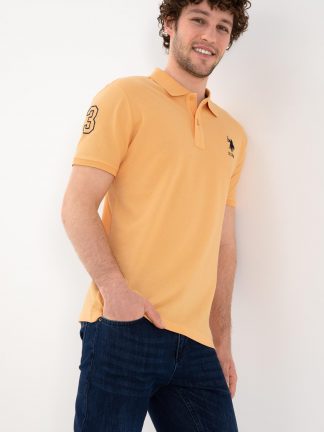 پولوشرت مردانه خربزه ای یو اس پولو