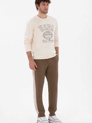 شلوار راحتی مردانه خاکی روشن یو اس پولو