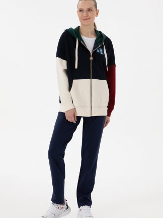 شلوار راحتی زنانه سرمه ای یو اس پولو