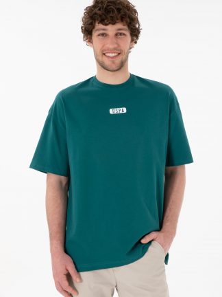 تی شرت مردانه سبز تیره یو اس پولو