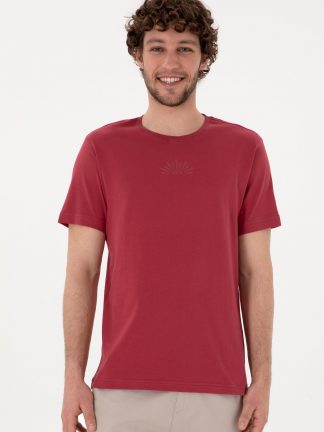 تی شرت مردانه آلبالویی یو اس پولو