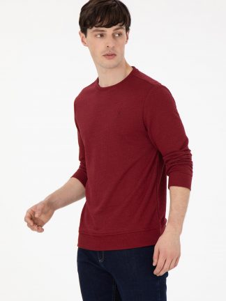 سویشرت مردانه زرشکی یو اس پولو