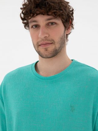 تی شرت مردانه نعنایی یو اس پولو