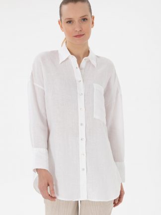 شومیز زنانه سفید یو اس پولو