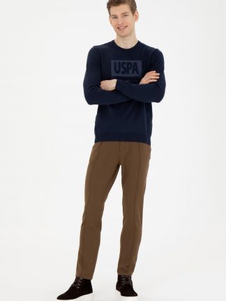 شلوار کتان مردانه نارگیلی یو اس پولو