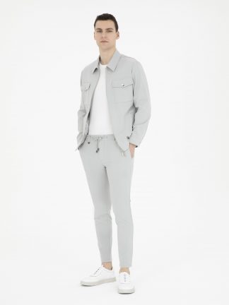 شلوار پارچه ای مردانه طوسی پیرکاردین