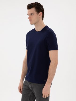 تی شرت مردانه سرمه ای پیرکاردین