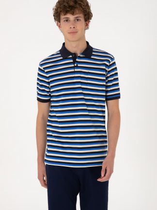 پولوشرت مردانه سرمه ای یو اس پولو