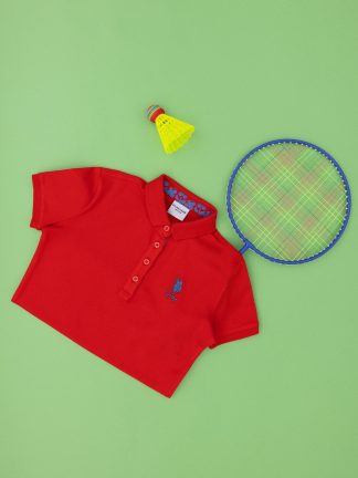 پولوشرت دخترانه قرمز یو اس پولو