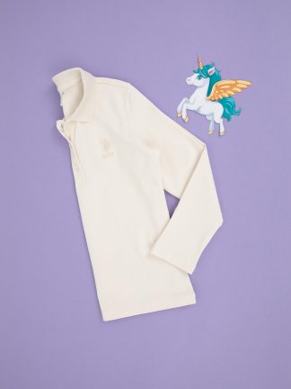 سویشرت دخترانه کرم یو اس پولو