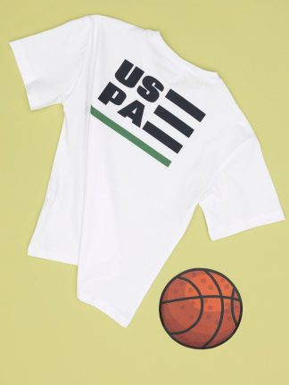 تی شرت پسرانه سفید یو اس پولو