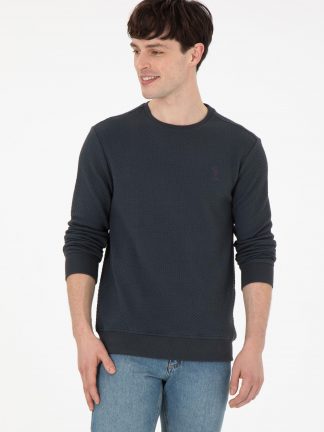 سویشرت مردانه خاکستری تیره یو اس پولو