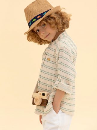 پیراهن پسرانه نیلی یو اس پولو