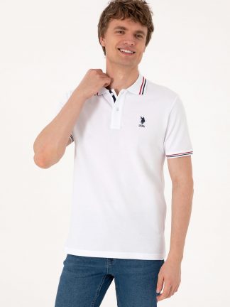 پولوشرت مردانه سفید یو اس پولو