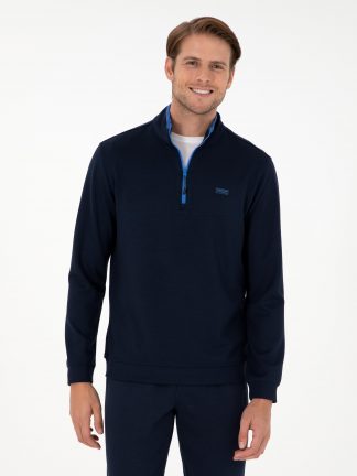 سویشرت مردانه سرمه ای پیرکاردین