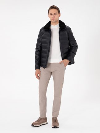 شلوار کتان مردانه بژ پیرکاردین