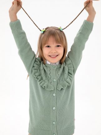 ژاکت دخترانه آبی فیروزه ای یو اس پولو