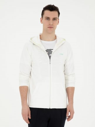 هودی مردانه سفید پیرکاردین