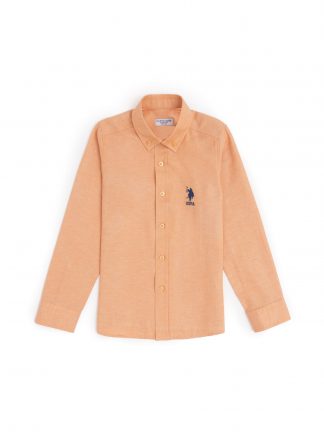 پیراهن پسرانه آجری یو اس پولو