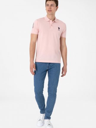 شلوار جین جذب مردانه آبی یو اس پولو