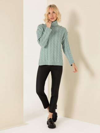 شلوار پارچه ای زنانه مشکی پیرکاردین