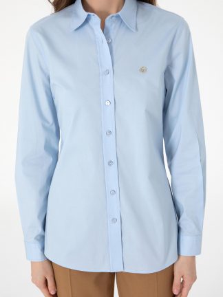 شومیز زنانه آبی روشن پیرکاردین