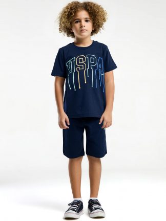 لباس خواب پسرانه سرمه ای یو اس پولو