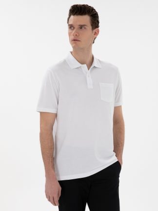 پولوشرت مردانه سفید پیرکاردین