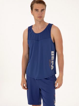 تی شرت مردانه آبی لاجوردی روشن یو اس پولو