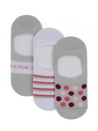 جوراب زنانه خاکی ملانژ یو اس پولو