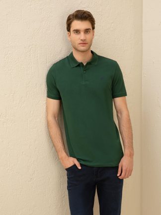 پولوشرت مردانه سبز تیره پیرکاردین