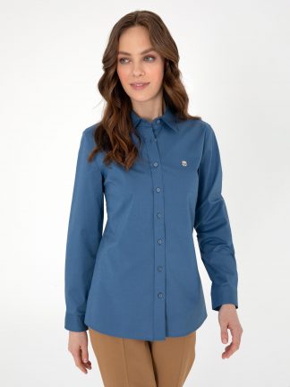 شومیز زنانه نیلی پیرکاردین