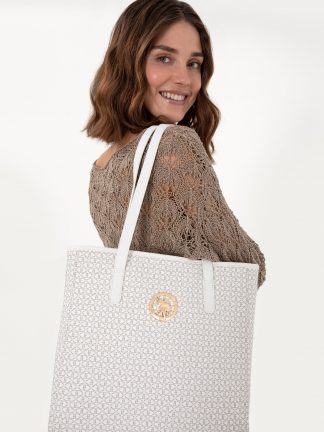 کیف زنانه سفید یو اس پولو