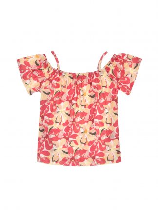 تی شرت دخترانه خربزه ای یو اس پولو