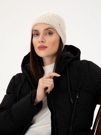 کلاه بافت زنانه طوسی پیرکاردین