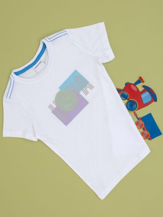 تی شرت پسرانه سفید یو اس پولو