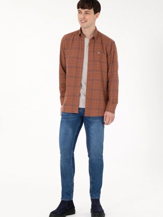 شلوار جین جذب مردانه آبی یو اس پولو