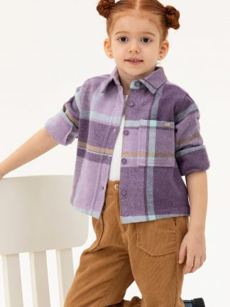 شومیز دخترانه ارغوانی یو اس پولو