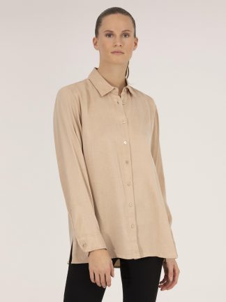 شومیز زنانه بژ پیرکاردین